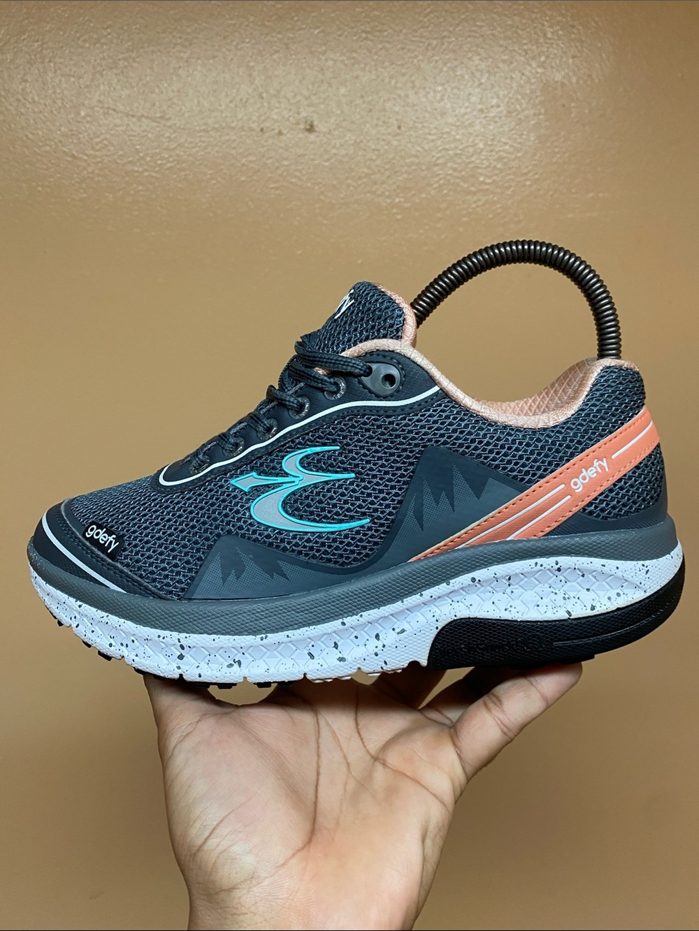 Gravity Defyer G-Defy Mighty Walk Women's Walking Sneakers “Gray Salmon” Size 7 - Picture 6 of 17